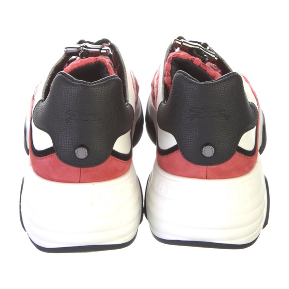 NIB Longchamp Exaggerated Platform Net Tennis Sneaker - Picture 4 of 11